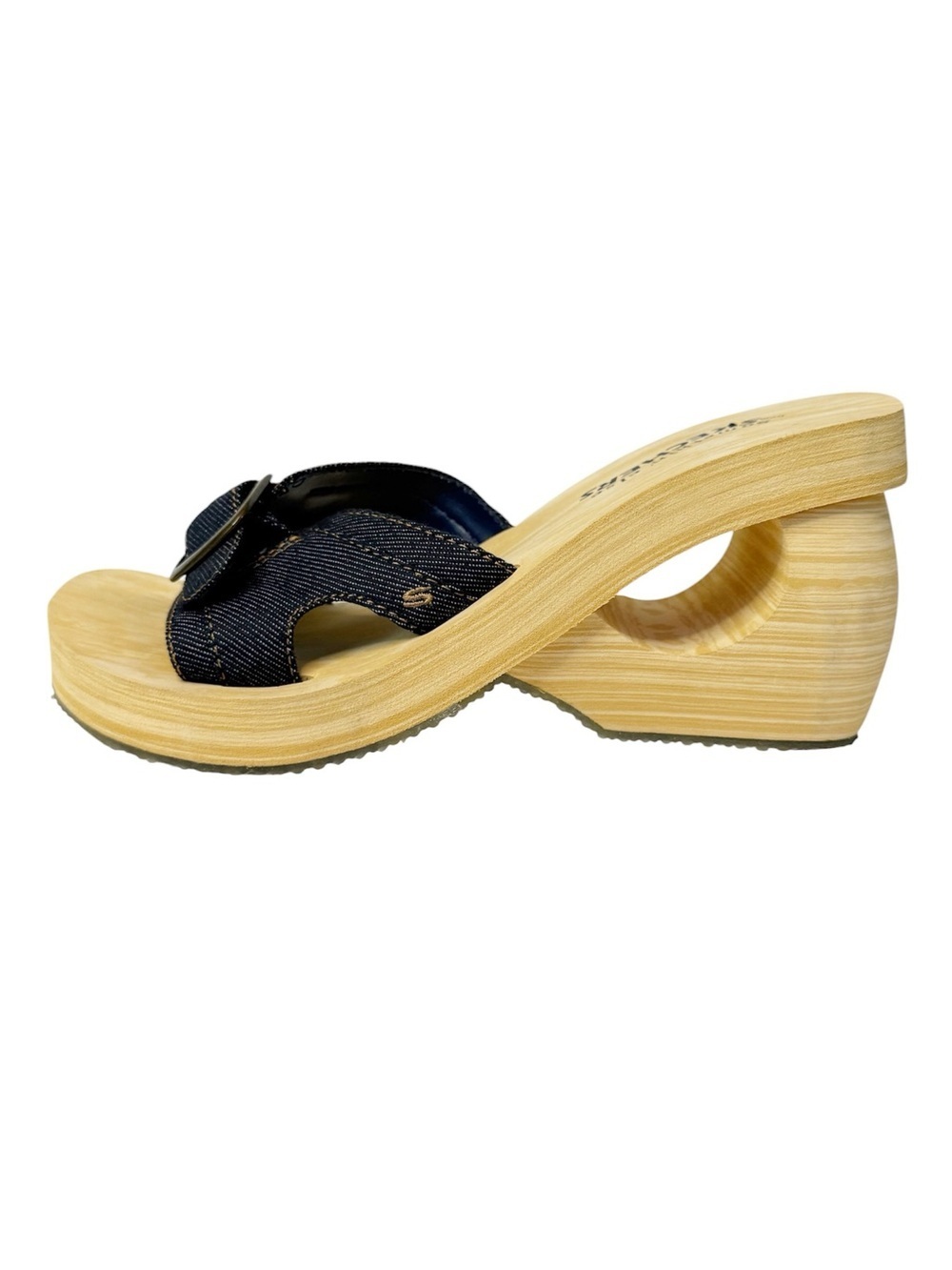 NWOT Vintage Y2K Sketchers “Something Else” Denim Wedge Sandals Size 7